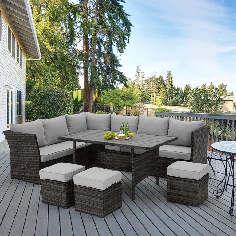 Store and clean the outdoor furniture